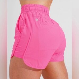 BuffBunny Flo High Rise Hot Pink Stretchy Lined Athletic Shorts Size Small